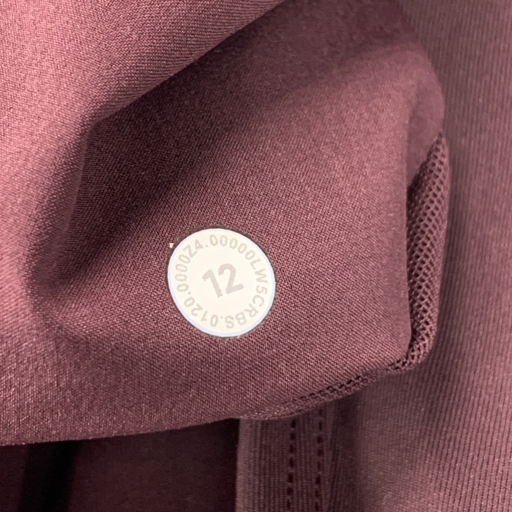 Lululemon Keep Moving Pant Women's High Rise Burgundy Cassis - Size 12 - Picture 8 of 13